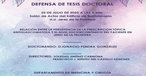Defensa Tesis Doctoral de D. Ignacio Pereira González