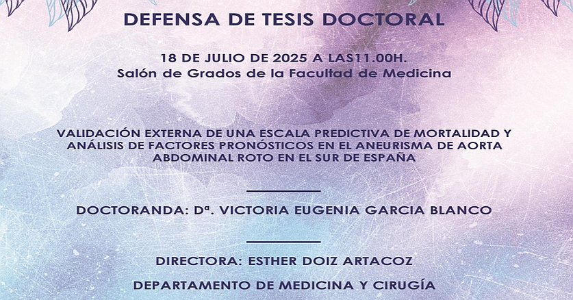 Defensa Tesis Doctoral de Dª. Victoria Eugenia García Blanco